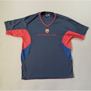 Vintage Rodger's FC Barcelona Jersey Size XXL Blue‎ Red Soccer Camiseta Futbol